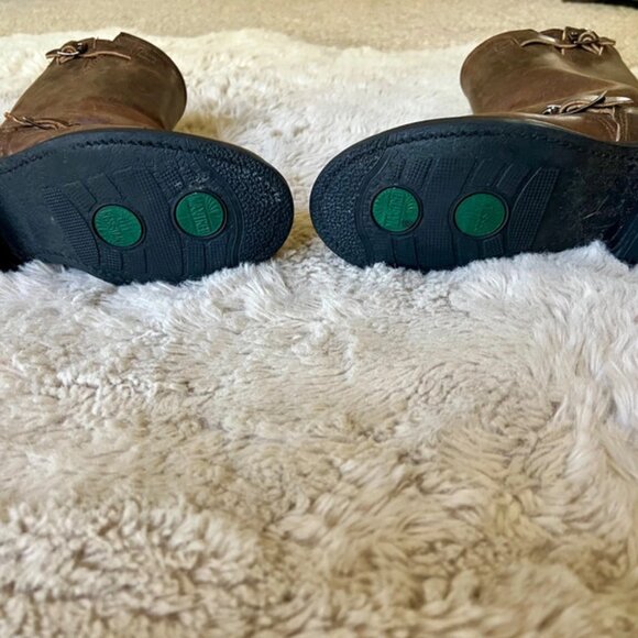 Frye Brown Leather Buckle Boots – Size 8 - Picture 2 of 5